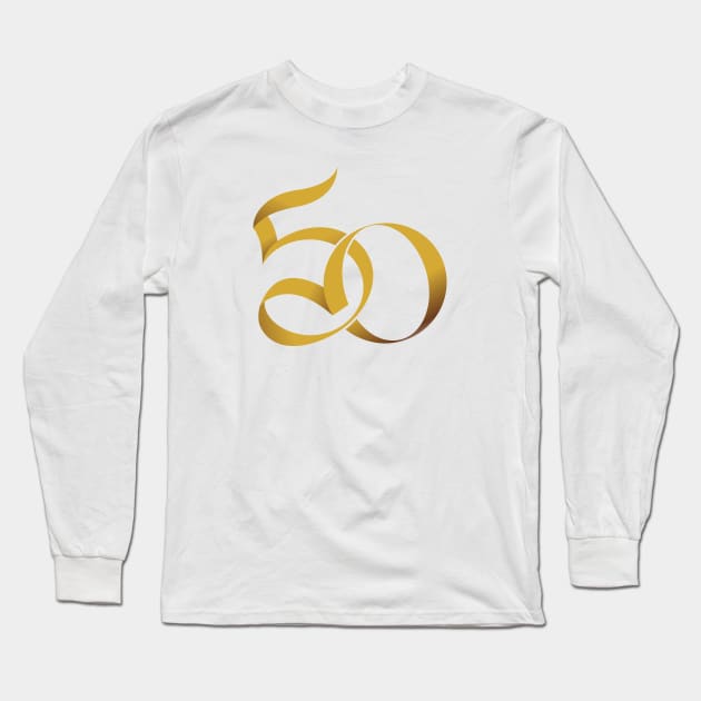 number 50 Long Sleeve T-Shirt by SASTRAVILA